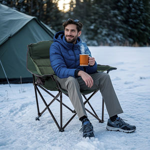 STARRYHEART chaise de camping rembourrée surdimensionnée XL chaises longues de camping pliantes portables pour l'extérieur grandes chaises de camp - Product Image 6