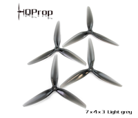 HQProp Série d'hélices longue portée de 7 pouces 7x3.5x3 7x4x3 7x5.5 7x7 7x12 Hélices PC à deux et trois pales pour drone FPV (4 pièces)