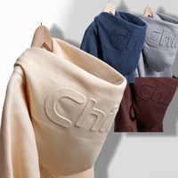 Sudadera con capucha de peso pesado de Venta caliente logotipo personalizado 3D en relieve pantalla impresión capucha sudadera sudaderas con capucha para hombres