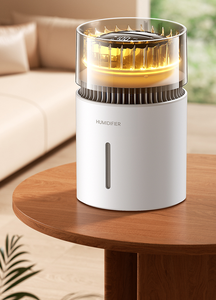 เครื่องเพิ่มความชื้นแบบไร้หมอกพร้อมประจุออกซิเจนลบเพื่อการฟอกอากาศและความชื้น เครื่องเพิ่มความชื้นแบบตั้งโต๊ะสำหรับห้องนอน - Product Image 6