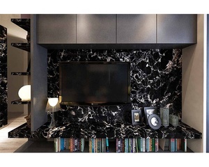 Prezzo di fabbrica natura <span class=keywords><strong>bianco</strong></span> e nero mattonelle di <span class=keywords><strong>marmo</strong></span> per la <span class=keywords><strong>cucina</strong></span> Bar scrivania controsoffitto isola muro di <span class=keywords><strong>marmo</strong></span> nero <span class=keywords><strong>con</strong></span> venature bianche - Product Image 6
