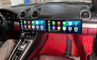 Reproductor de DVD para Auto con Pantalla Táctil Dual de 12.3 Pulgadas, Radio Android, Navegación GPS, Carplay para Porsche 718 Boxster 2016-2023