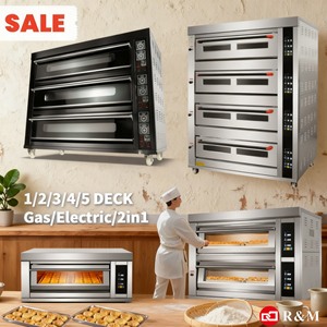 Horno <span class=keywords><strong>de</strong></span> Convección Eléctrico y a Gas <span class=keywords><strong>de</strong></span> 3 Niveles y 9 Bandejas, <span class=keywords><strong>Precio</strong></span> <span class=keywords><strong>de</strong></span> Fábrica Comercial, Original, Personalizado con Vapor y Piedra, Horno <span class=keywords><strong>de</strong></span> Convección Chino - Product Image 3