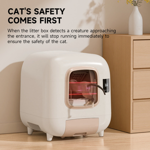 Caja de arena automática para <span class=keywords><strong>gatos</strong></span> de 50L, caja de arena cerrada, autolimpieza, Control inteligente por aplicación, inodoro, orinal para <span class=keywords><strong>gatos</strong></span>, suministros electrónicos para mascotas - Product Image 5