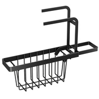 Organisateur de torchons de cuisine extensible sans perçage, support d'égouttage pour serviettes et éponges à poser au-dessus de l'évier