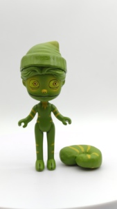 Siêu nhiên tàng hình thằn lằn Keychain rừng PVC phim hoạt hình hình ngụy trang sưu tập số lượng lớn làm bằng nhựa - Product Image 2