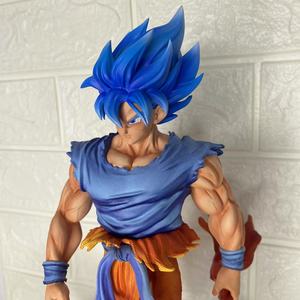 Figurine d'action lumineuse en PVC JT Super Blue Goku avec décoration sculptée à double tête - Product Image 4