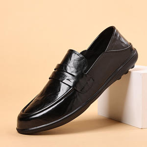 รองเท้าออกงานลำลองสำหรับผู้ชายดีไซน์เนอร์แนวธุรกิจสุดหรูรองเท้าปาร์ตี้แบบผูกเชือกนิ้วเท้าสี่เหลี่ยมระบายอากาศน้ำหนักเบากันลื่นสำหรับผู้ชาย - Product Image 3