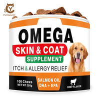 Huile de poisson liquide Oméga 3 pour chiens et chats (EPA DHA) – Complément nutritionnel favorisant la santé de la peau et du pelage – Fournisseur d'usine OEM/ODM