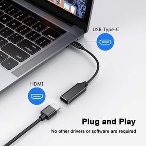 Bộ Chuyển Đổi USB C Sang <span class=keywords><strong>HDMI</strong></span> 4K Cho <span class=keywords><strong>Mac</strong></span> OS, Bộ Chuyển Đổi Type-C Sang <span class=keywords><strong>HDMI</strong></span> (Thunderbolt 3), Tương Thích Với MacBook <span class=keywords><strong>Pro</strong></span> 2019/2018/2017, MacBook - Product Image 4