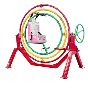 Günstige Human Amusement Electric Outdoor Handbuch Mensch 3D Space Ring Ride für Kinder Spielplatz