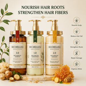 Set <span class=keywords><strong>Trattamento</strong></span> <span class=keywords><strong>Capelli</strong></span> al Gel di Miele <span class=keywords><strong>con</strong></span> <span class=keywords><strong>Cheratina</strong></span> per <span class=keywords><strong>Capelli</strong></span> Danneggiati, Shampoo Idratante Senza Solfati 2-in-1, Maschera per <span class=keywords><strong>Capelli</strong></span>, Kit Balsamo 4c - Product Image 2