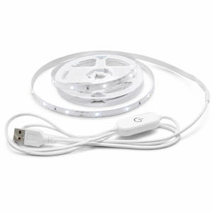 10M USB LED Strip <b>Light</b> 5V White Flexible LED <b>Light</b> Strip Touch Sensor Switch Dimmable for Bedroom Cabinet Home Lighting - Product Image 1
