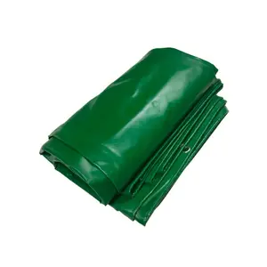 Couverture enduite de bâche de PVC anti-UV avec des couvertures extérieures de remorque de cargaison de camion utilitaire d'oeillets