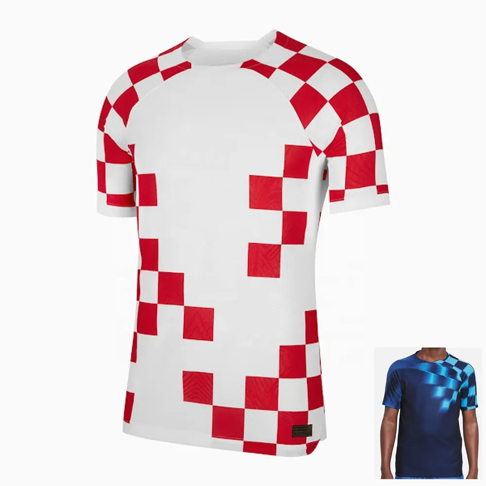 رياضة وترفيه-قمصان كؤوس قطر 2022, قميص عالمي على شكل نسر أوروبي ، كورتاسيكا ، منتخب كرواتيا ، كرة القدم ، كرة القدم ، soccer jersey