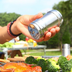 Bouteille à épices en acier inoxydable, gadget de cuisine, shaker à épices, pour barbecue, cuisson, pâtisserie, multi-usage, pour sel, sucre et assaisonnements - Product Image 6