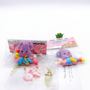 ของเล่นบีบปลาหมึกหลากสี TPR ขายส่ง ของเล่นบีบคลายเครียดสำหรับทุกเพศ ของเล่นบีบปลาหมึกหลากสี Taba Squishy - Product Image 5