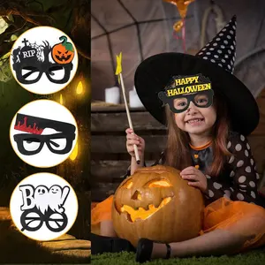 2024 New Halloween kính thiết kế trang trí bên ảnh đạo cụ Halloween Headband mũ nón trang phục trang trí bên