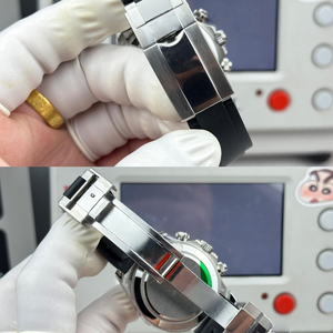 Montre mécanique 40 mm à remontage automatique, verre saphir, étanche, métal doré, lunette sertie de diamants, chronographe, luxe, unisexe, platine - Product Image 6