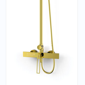 2024 DLSEN baru kepala pancuran hujan Kombo dengan tekanan tinggi kepala pancuran genggam kolom Pancuran kuningan - Product Image 4