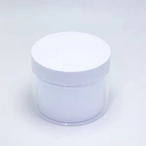 Hengjian 100g 200g 300g Double <b>Wall</b> Cosmetic Storage Container Plastic Skincare Makeup Eye Cream Jar with Gold Silver Cap - Product Image 6