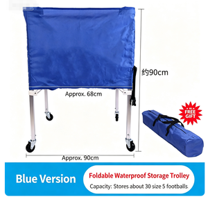 Carrello Portapalloni Impermeabile in Tessuto Oxford per Basket, Calcio <span class=keywords><strong>e</strong></span> Pallavolo, Mobile <span class=keywords><strong>e</strong></span> Trasportabile - Product Image 1