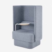 Canapé de bureau moderne en tissu pour zone de réception, fauteuils et canapés de réunion à dossier haut pour entreprises