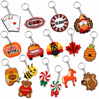 Porte-clés en PVC souple en forme de souvenirs de mode, porte-clés en caoutchouc souple en forme de cœur, pendentif de sac personnalisé avec logo, promotionnel