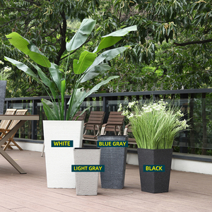 Prix de gros Pots de fleurs carrés hauts <span class=keywords><strong>40</strong></span> <span class=keywords><strong>cm</strong></span> Vente chaude Pots de fleurs et jardinières pour plantes d'intérieur 15,7 pouces <span class=keywords><strong>Pot</strong></span> de fleurs épaissi - Product Image 3
