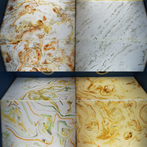 Nhiều màu Faux đá cao trong suốt đánh bóng đá nhân tạo PETG tấm trong thanh Tops sàn gạch - Product Image 6