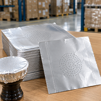 Feuilles de papier d'aluminium perforées pour chicha 8011, souples, enduites, jetables