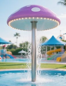 कारखाने मूल्य जल पार्क उपकरण-आउटडोर पानी छिड़काव मशरूम - Product Image 2