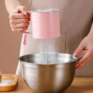 ถ้วยกรองแป้งสแตนเลส 410 แบบกดด้วยมือ สำหรับทำเบเกอรี่ - Product Image 1