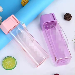 <b>Plastic</b> PC Custom Logo Sports Travel Water Bottle Straw-Eco-Friendly Children Classic Cartoon Style Back to School - Product Image 3