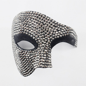 Masques de mascarade très demandés, masques vénitiens pour le Mardi Gras, <span class=keywords><strong>soirée</strong></span>, bal, costume, <span class=keywords><strong>masque</strong></span> serti de diamants pour hommes - Product Image 1