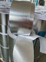 Revêtement de conduit ignifuge pour CVC, tissu en fibre de verre de haute qualité, ruban adhésif en aluminium