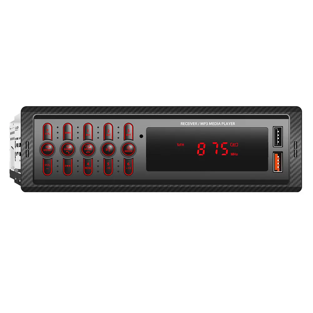 저렴한 가격 1099 BT 통화 AUX USB FM 라디오 원격 제어 고정 패널 빌드 1 딘 mp3 카 스테레오 플레이어