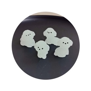 Figuras de Perro Caniche Luminosas de Resina, Miniaturas Artesanales para Jardín de Hadas, Adornos Infantiles, Decoración de Escritorio para el Hogar - Product Image 3