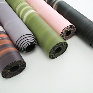 เสื่อโยคะยาง PU วีแกนแบบ Color Block หนา 4.5 มม. กันลื่น พร้อมออกแบบโลโก้ตามสั่ง พร้อมกระเป๋าและสายสะพายเข้าชุด มีหลายสีให้เลือก - Product Image 2