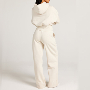 Nuovi <span class=keywords><strong>Pantaloni</strong></span> Sportivi Premium <span class=keywords><strong>Beige</strong></span> a Gamba Larga per Donna, Design Confortevole e Vestibilità Rilassata - Product Image 6