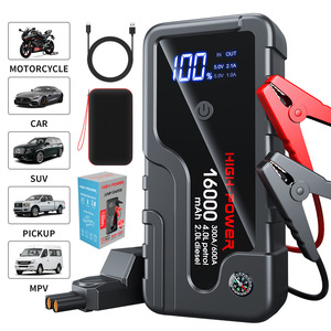 Arrancador de batería de alta potencia 16000mAh 300A 12V con pantalla digital para coche, SUV, camioneta, motocicleta, MPV - Product Image 1