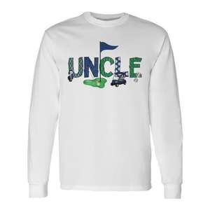 T-shirt à manches longues assorti pour le sport de golf, Uncle Of The Birthday Boy Hole In One - Product Image 1