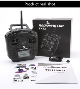 Control Remoto TX12 MARKII ELRS de 16 Canales y 2.4GHz con Pantalla LCD Monocromática de 128x64, Alcance de 2km, Accesorios para Drones - Product Image 5