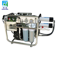 Dessalinisateur d'eau de mer portable avec pompe à réservoir sous pression et PLC, garantie 1 an, productivité 100L/heure