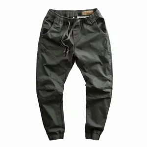 Pantalones Cargo de Algodón de Color Liso para Hombre, Marca de Moda, Estilo Holgado e Informal para Primavera y Otoño - Product Image 5