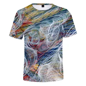 Camiseta para mujer bonita camiseta estampada a la moda con pintura de uñas en 3D y colores ca HON 