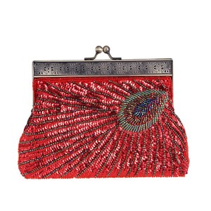 Luxury Women's Evening Clutch <b>Bag</b> Unique <b>Sequins</b> Beaded Wedding Bridal Party Prom Purse Tote Handbag Tanjing - Product Image 4