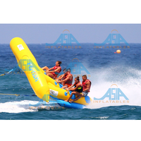 Sports nautiques professionnels trucs remorquable mouche poisson banane bateau cerf-volant gonflable Aqua poisson volant radeau bateau à vendre