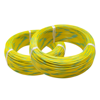 Cable trenzado de doble color PFA industrial de alta temperatura personalizable AFX 600V -60 ~ + 260 rayado de cobre plateado/estañado