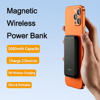 Batería Externa Magnética Inalámbrica OEM de 3000mAh/5000mAh con Batería de Litio-Polímero, Compatible con iPhone 17 Pro Max, 16, 15, 14, 13, 12